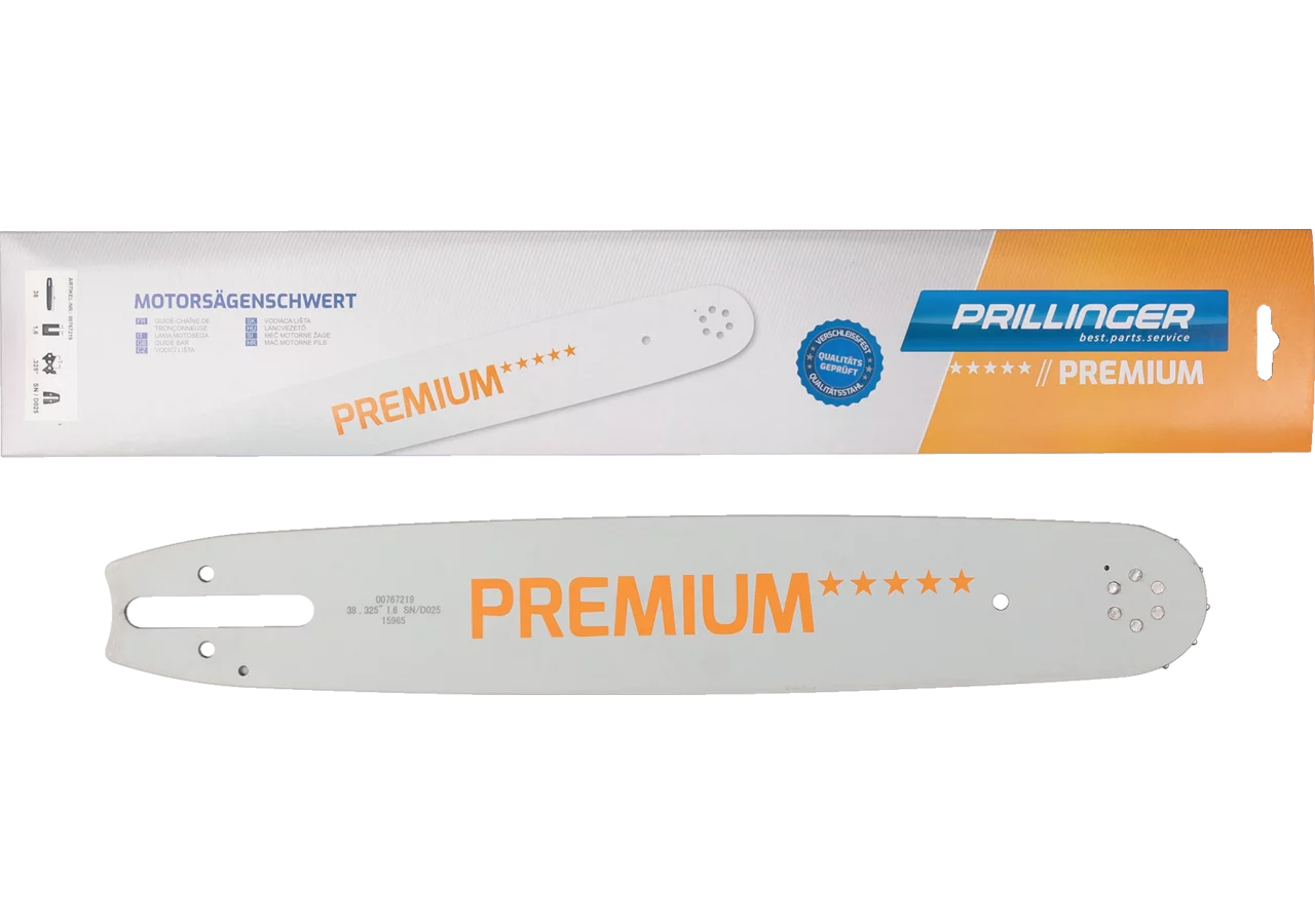 Motorsägenschwert Premium L 38 cm, T .325 Zoll, S 1,6 mm Prillinger Premium