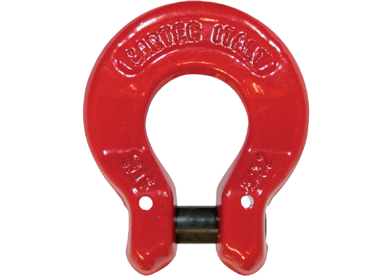 Omega-Schäkel für Kette 7-8 mm, Güte 80, Rot GartenShop24