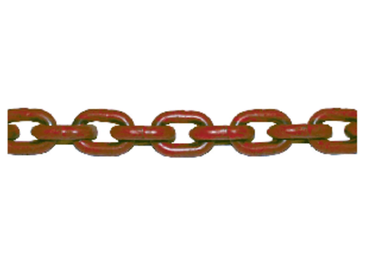 Rundstahlkette 8 mm, Meterware, Güte 80, Rot GartenShop24