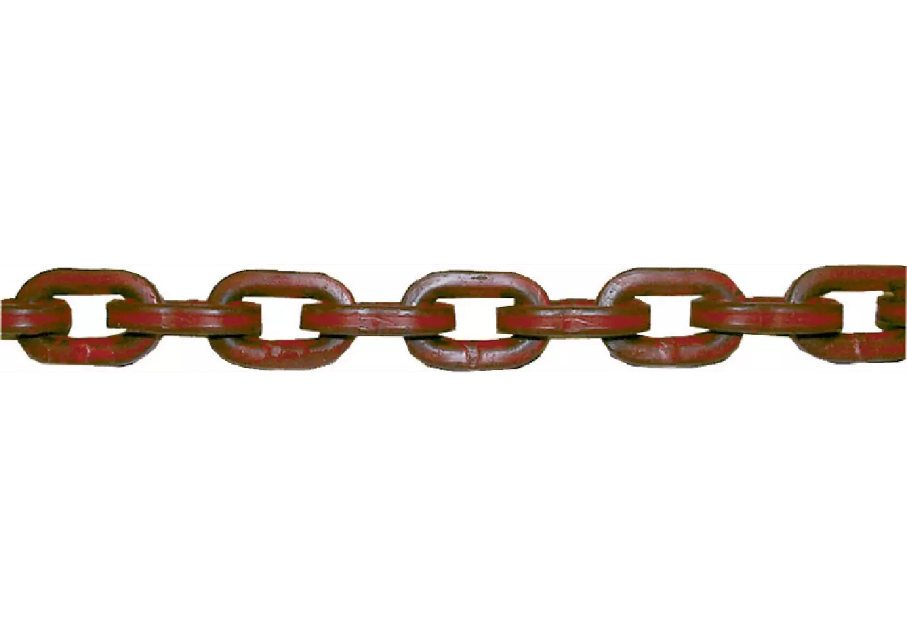 Vierkantkette 7 mm, Meterware, Güte 80, Rot GartenShop24