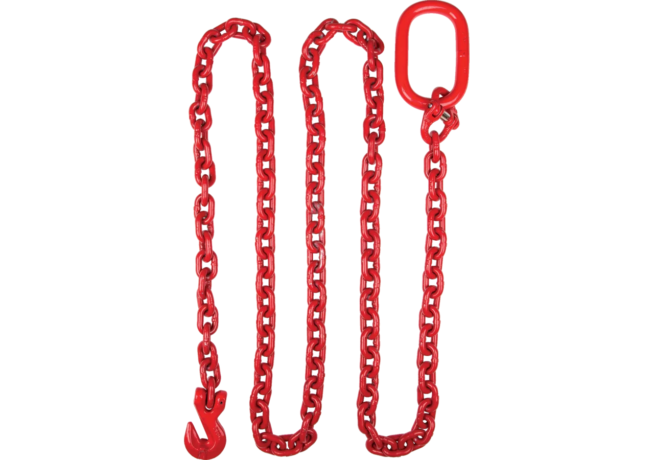 Allzweckkette 8 mm, L 2.500 mm, Güte 80, Rot Rundstahlkette mit Aufhängegli GartenShop24