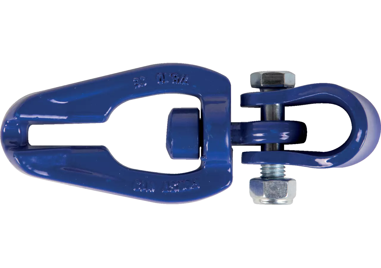 Seilgleitbügel für Kette 7-8 mm, Güte 100, Blau Seilgleitbügel drehbar GartenShop24