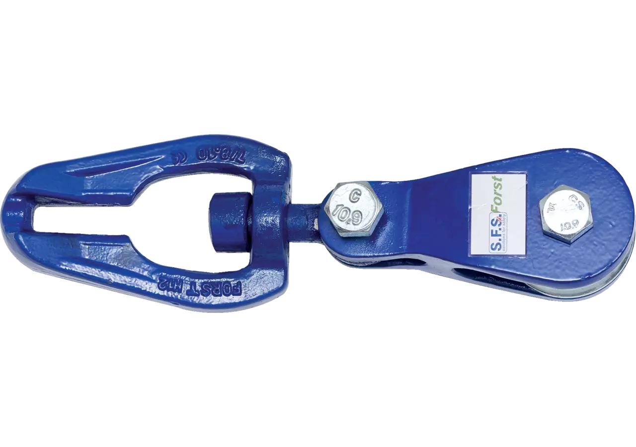 Seilgleitbügel für Kette 7-8 mm, Güte 100, Blau Seilgleitbügel drehbar mit Rol GartenShop24