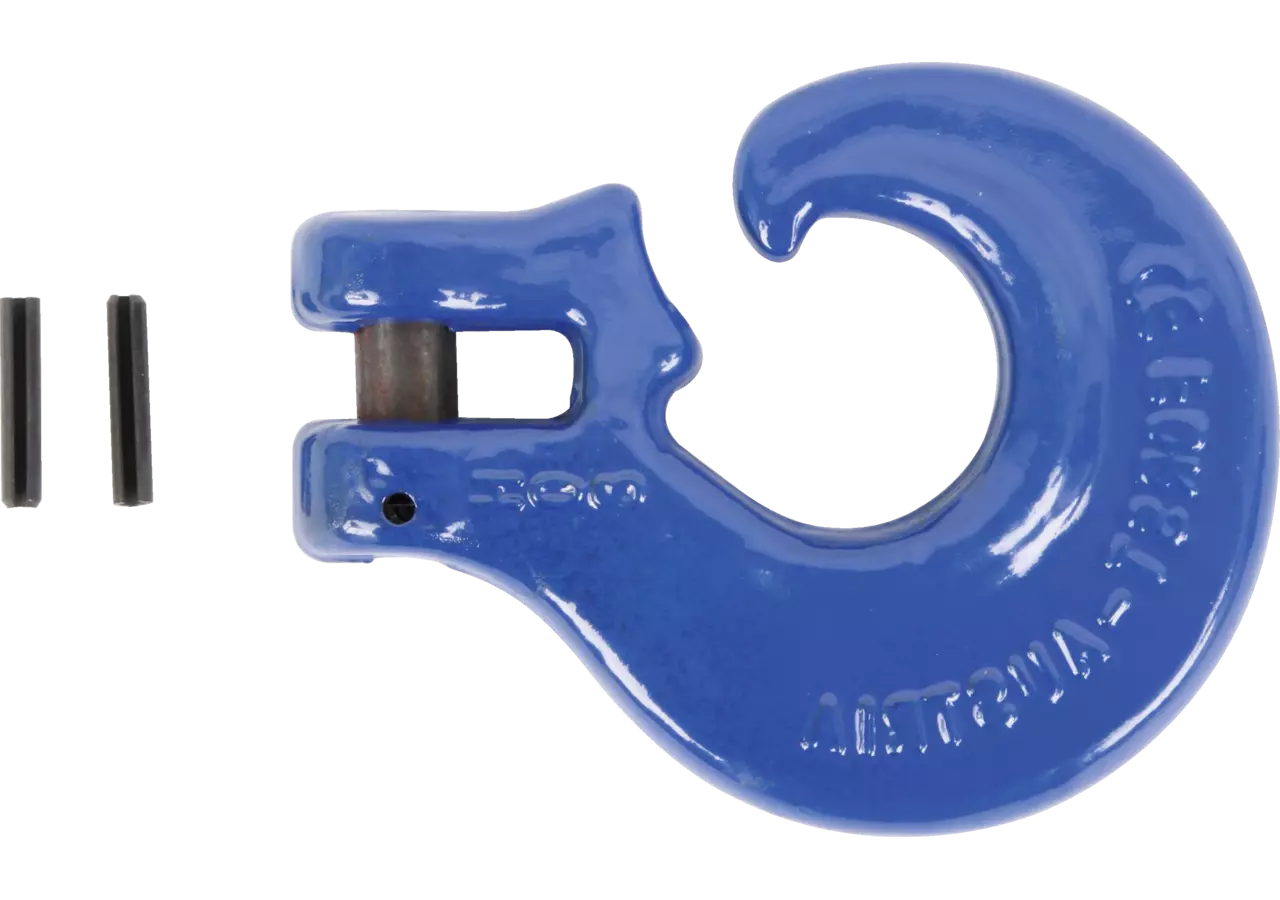 Schlitzringhaken für Kette 7 mm, Güte 100, Blau GartenShop24
