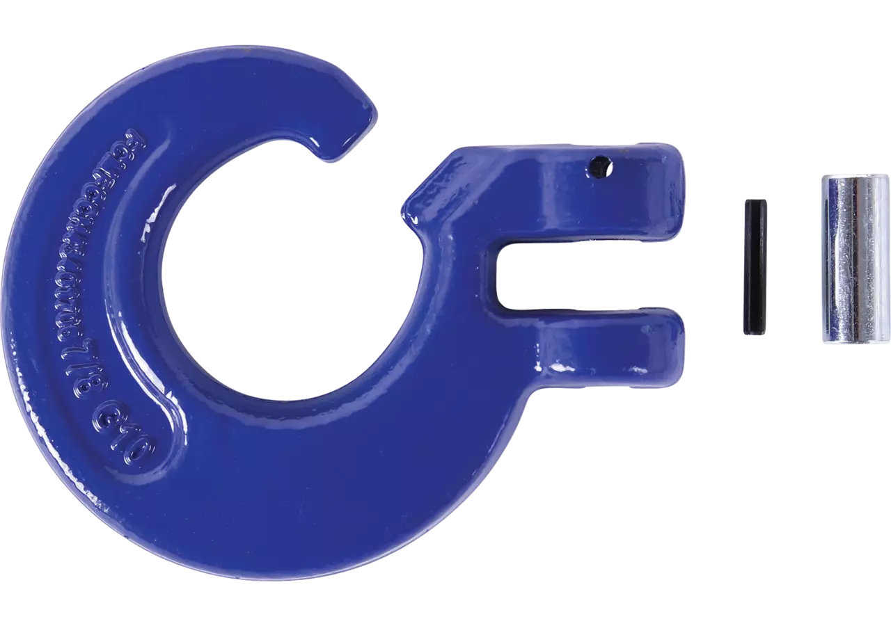 Schlitzringhaken für Kette 8 mm, Güte 100, Blau GartenShop24