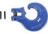 Schlitzringhaken für Kette 10 mm, Güte 100, Blau GartenShop24