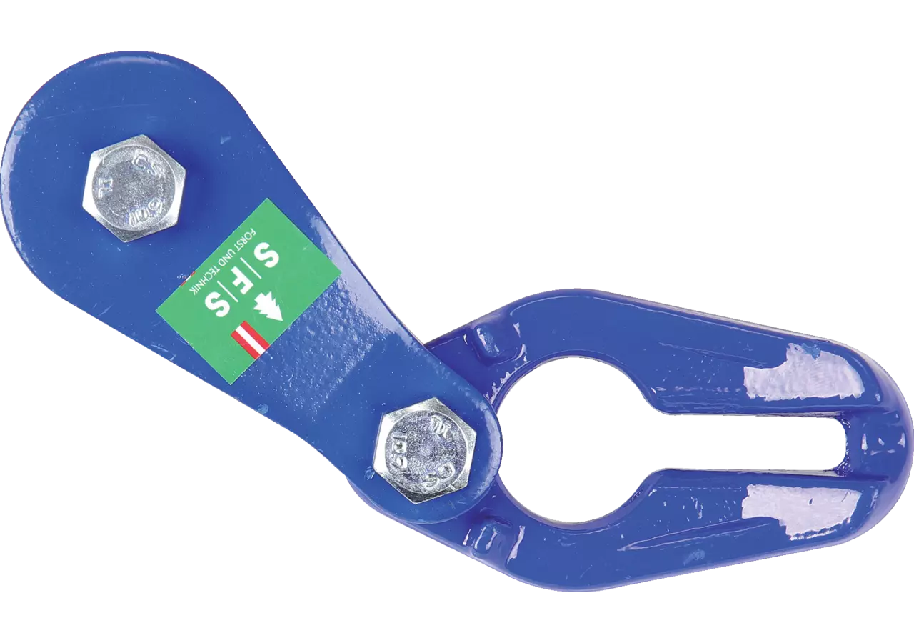 Seilgleitbügel für Kette 7-8 mm, Güte 100, Blau, mit Seilrolle GartenShop24