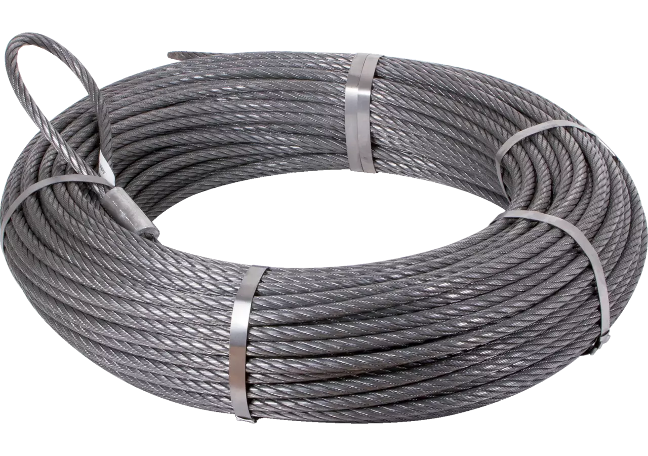 Forst-Seilwindenseil AD 12 mm, L 70 m, 6 x 26 WS-MR-V, MBK 16.200 kg GartenShop24