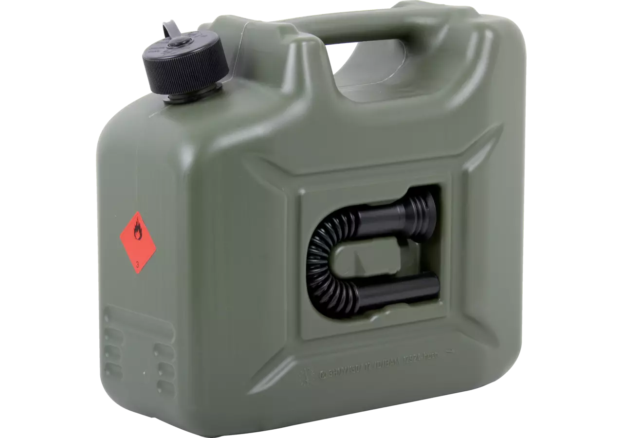 Benzinkanister aus Kunststoff, 10 Liter, Oliv GartenShop24