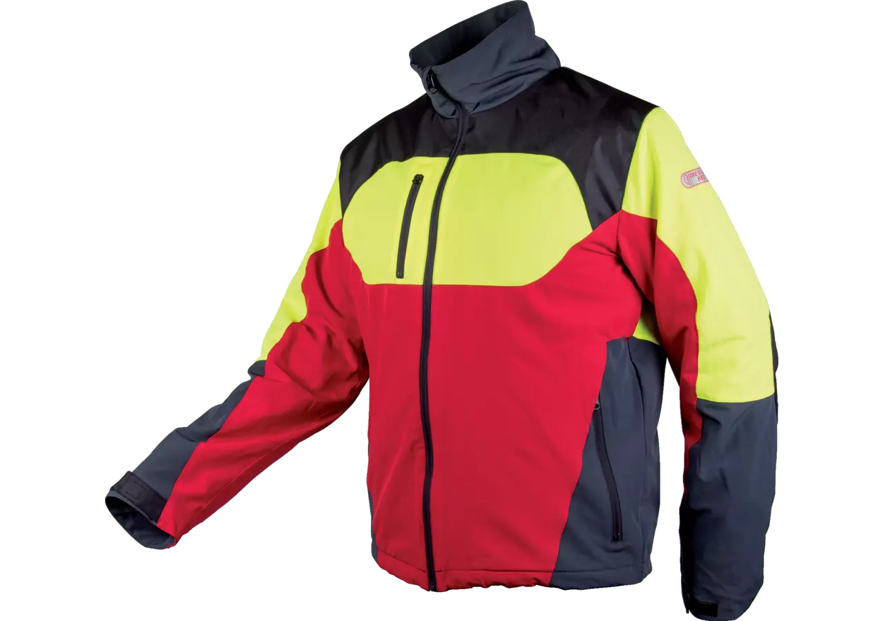 Forstjacke Stretch, Leuchtgelb-Rot-Anthrazit, Größe XXXL GartenShop24