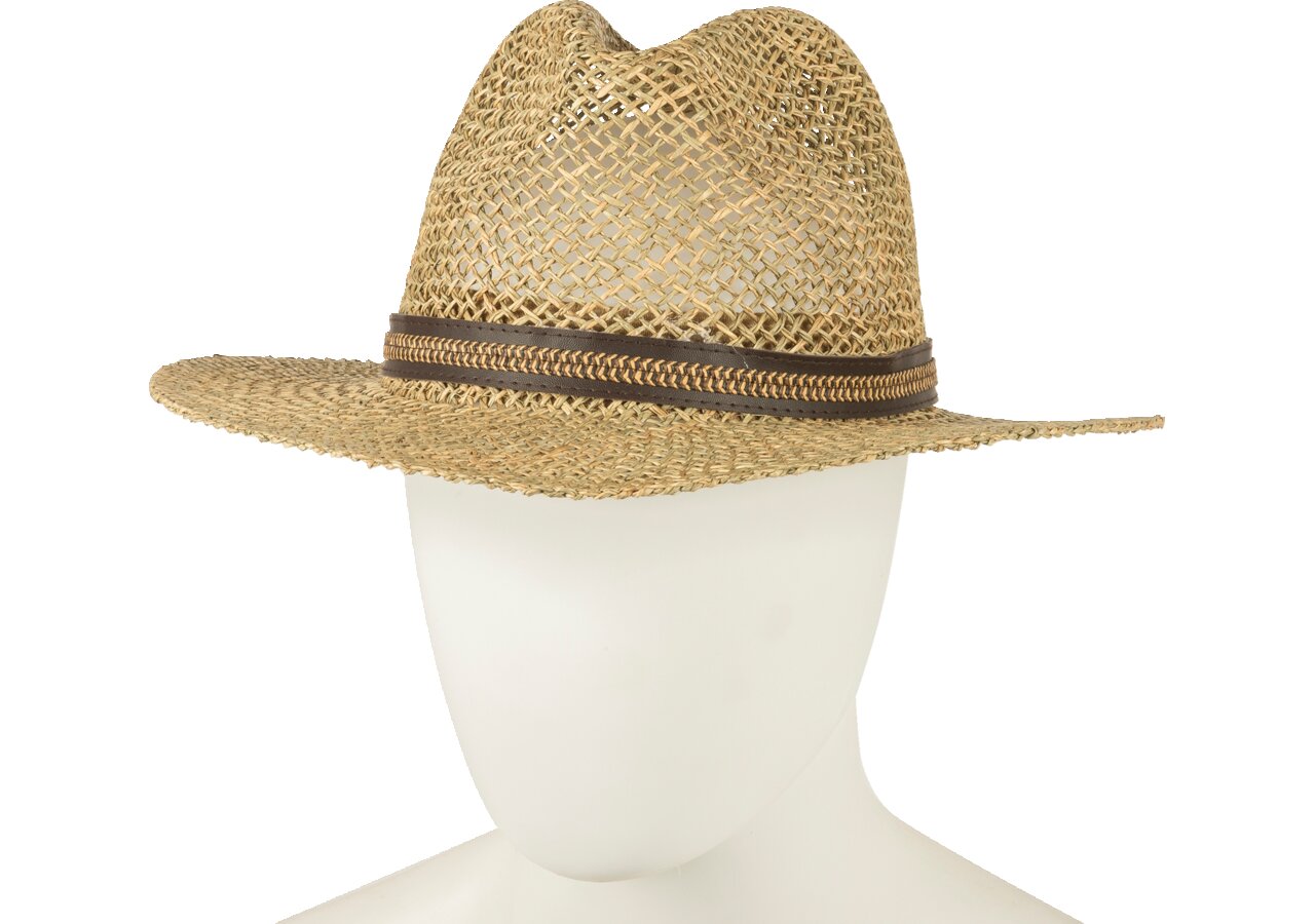Strohhut Theo mit Elastikband , 5 Stück GartenShop24