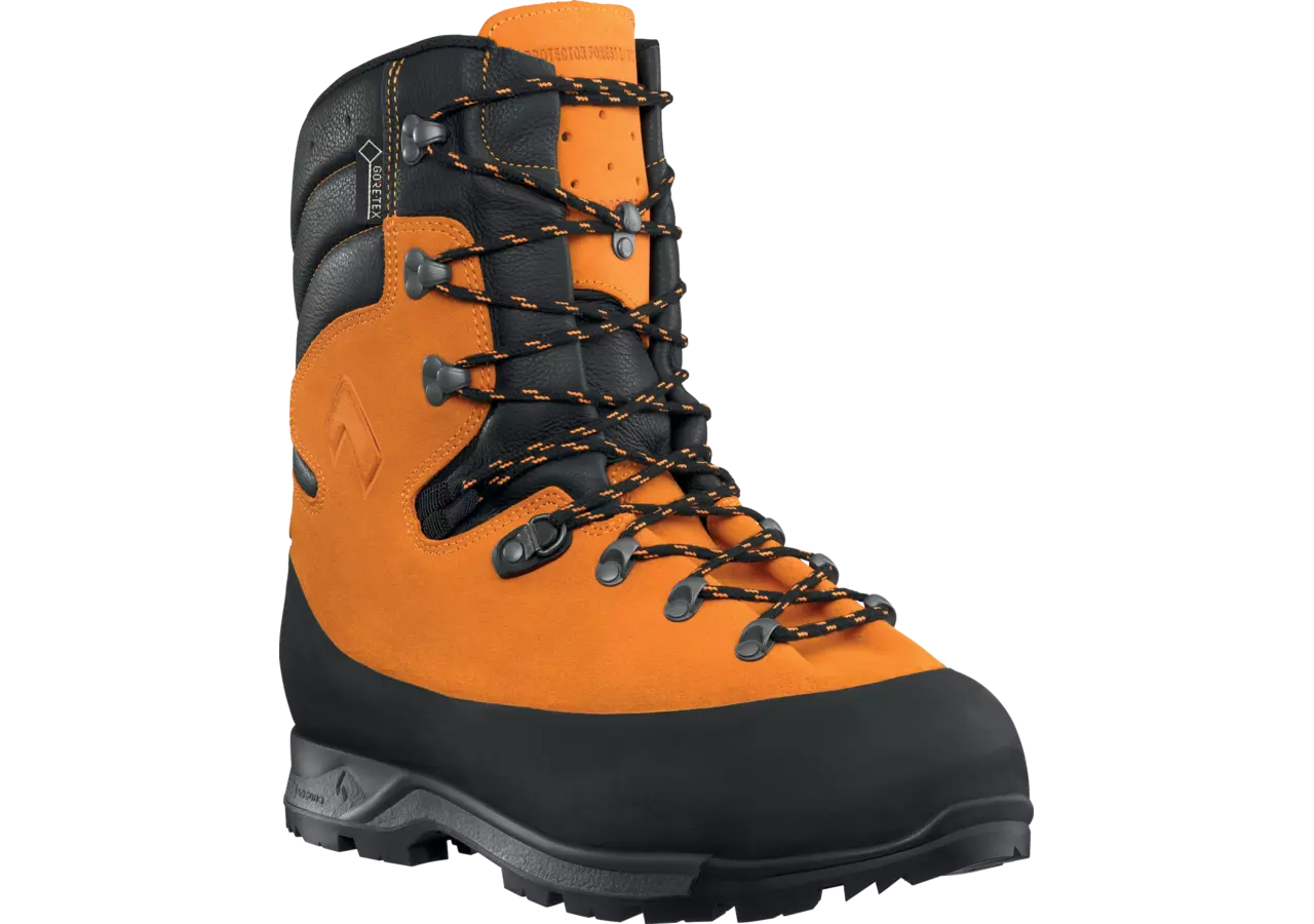 Schnittschutzschuh Protector Forest 2.1 GTX, Orange-Schwarz Haix