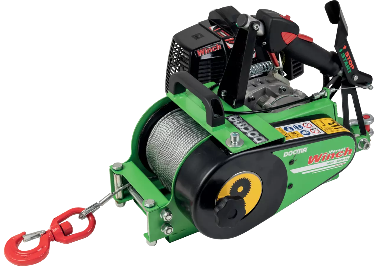 Seilwinde mit Motor, inkl. Stahlseil GartenShop24