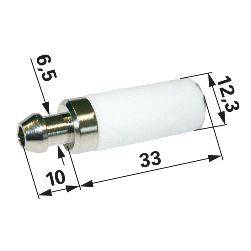 Benzinfilter für Schlauch ID 8 mm – Universal Benzinfilter GartenShop24 - Hochwertige Gartengeräte