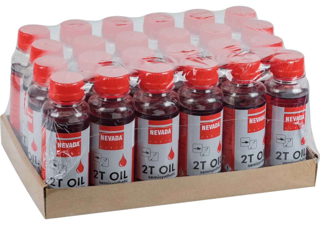NEVADA Zweitaktöl 100 ml rot – 24 Stück GartenShop24 - Hochwertige Gartengeräte