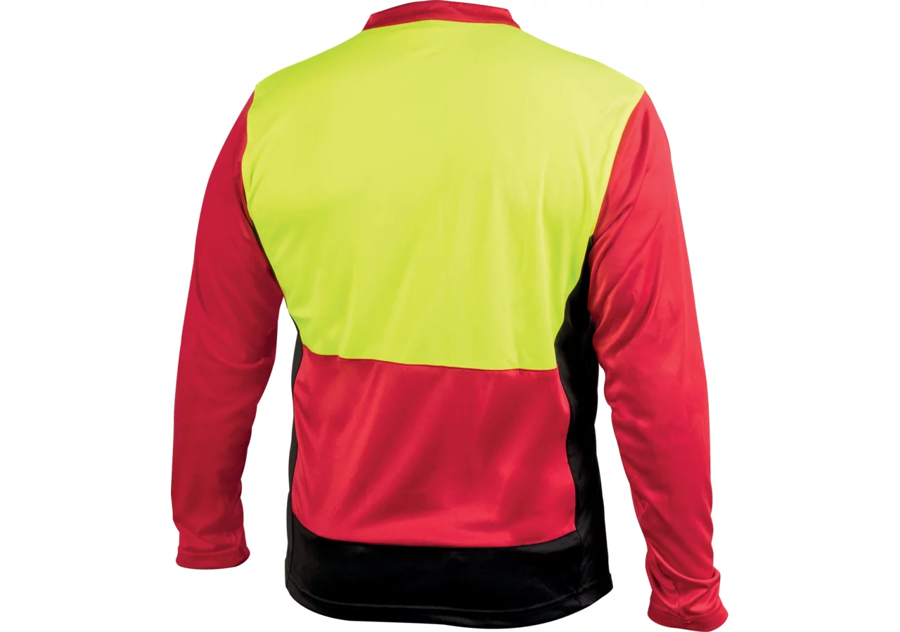 Funktions-Shirt langarm, Rot-Gelb-Schwarz, Größe XXXL Funktions-Shirt von Forest Jac GartenShop24
