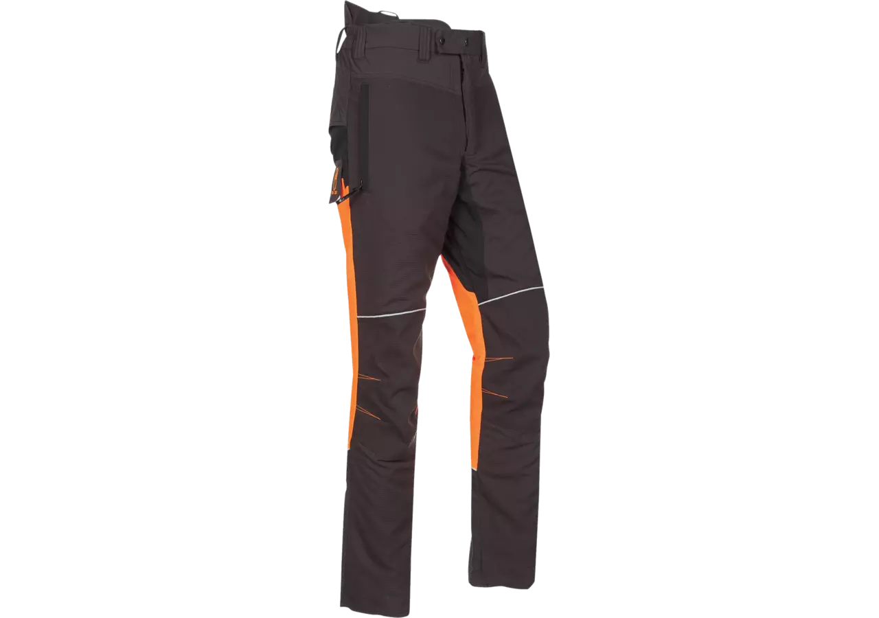 Schnittschutzhose Grau-Leuchtorange-Schwarz, Größe XXL SIP Protection