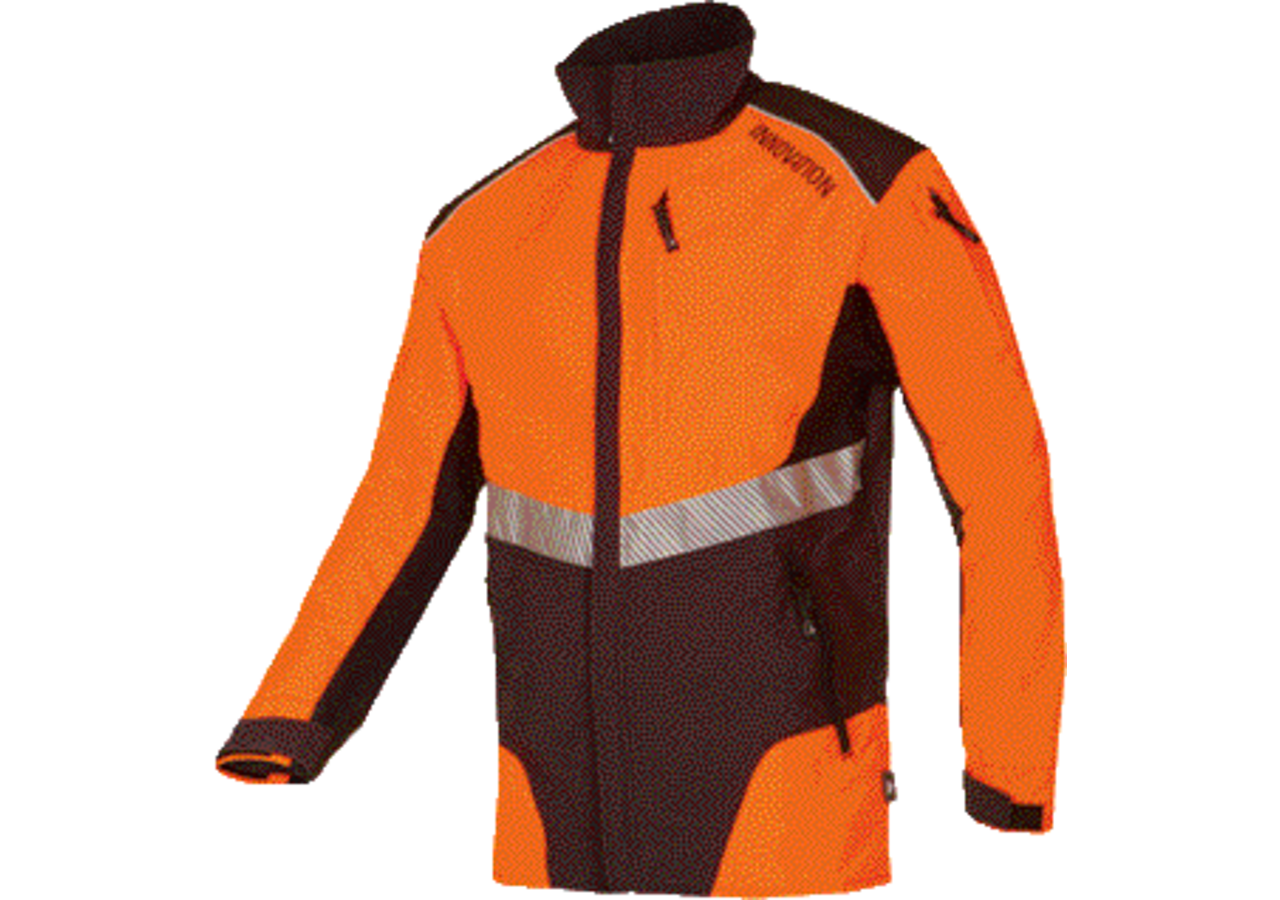 Forstjacke Grau-Leuchtorange-Schwarz, Größe S SIP Protection