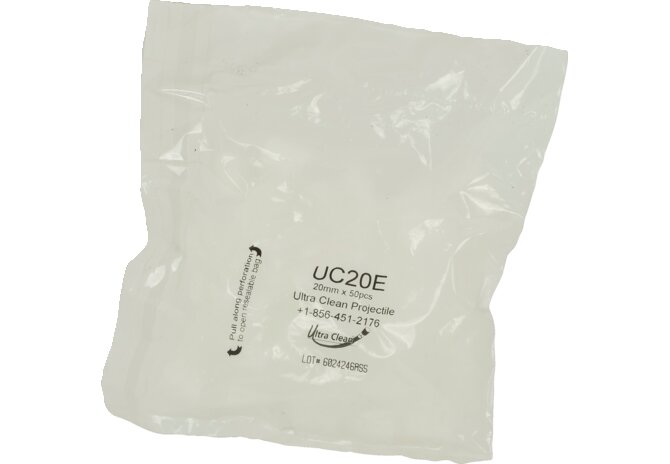 Projektile UC20 Dm 20 mm, 50 Stück Ultra Clean