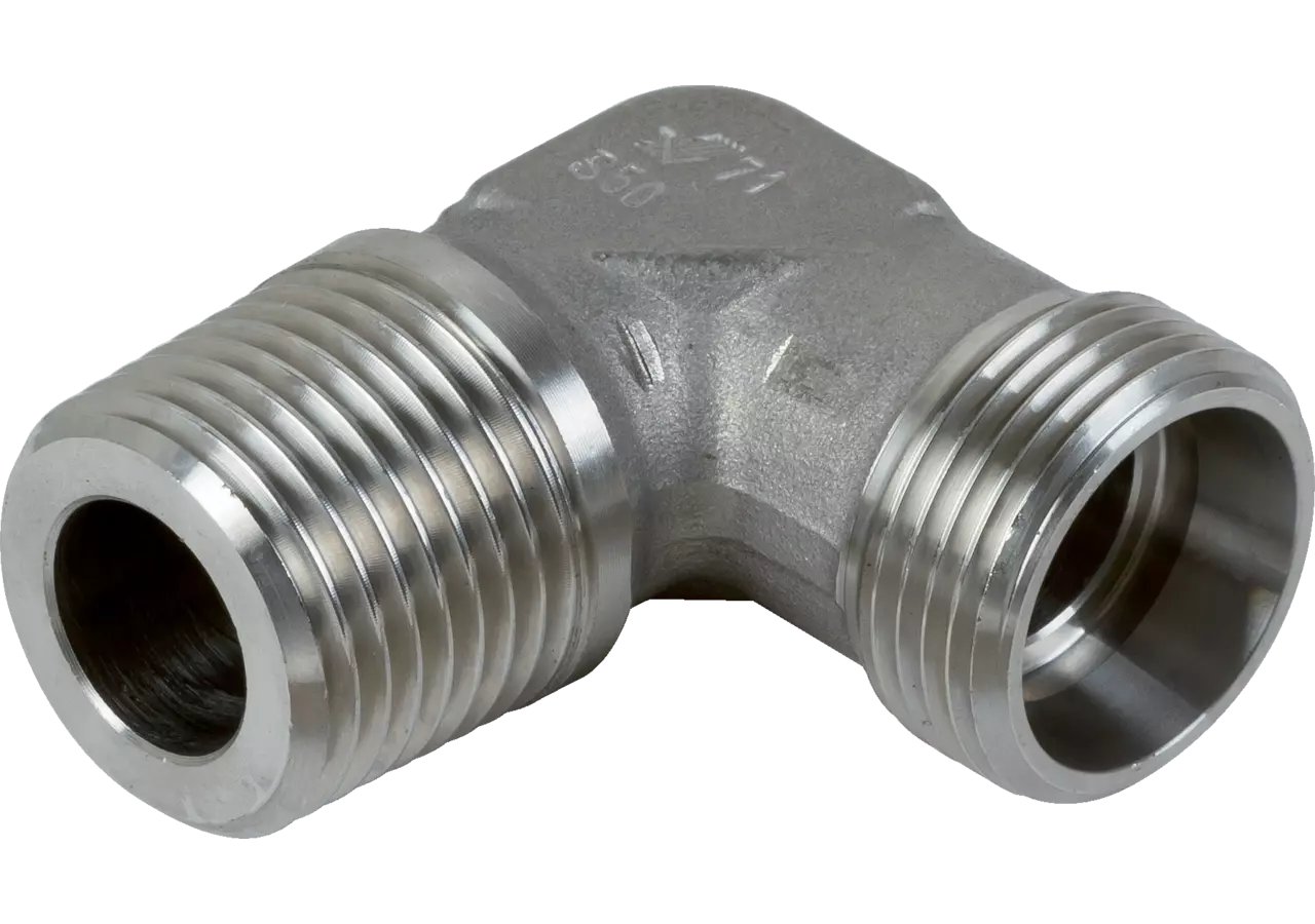 Winkel Einschraubverschraubung WES 12L R 1/4 k Niro Volz