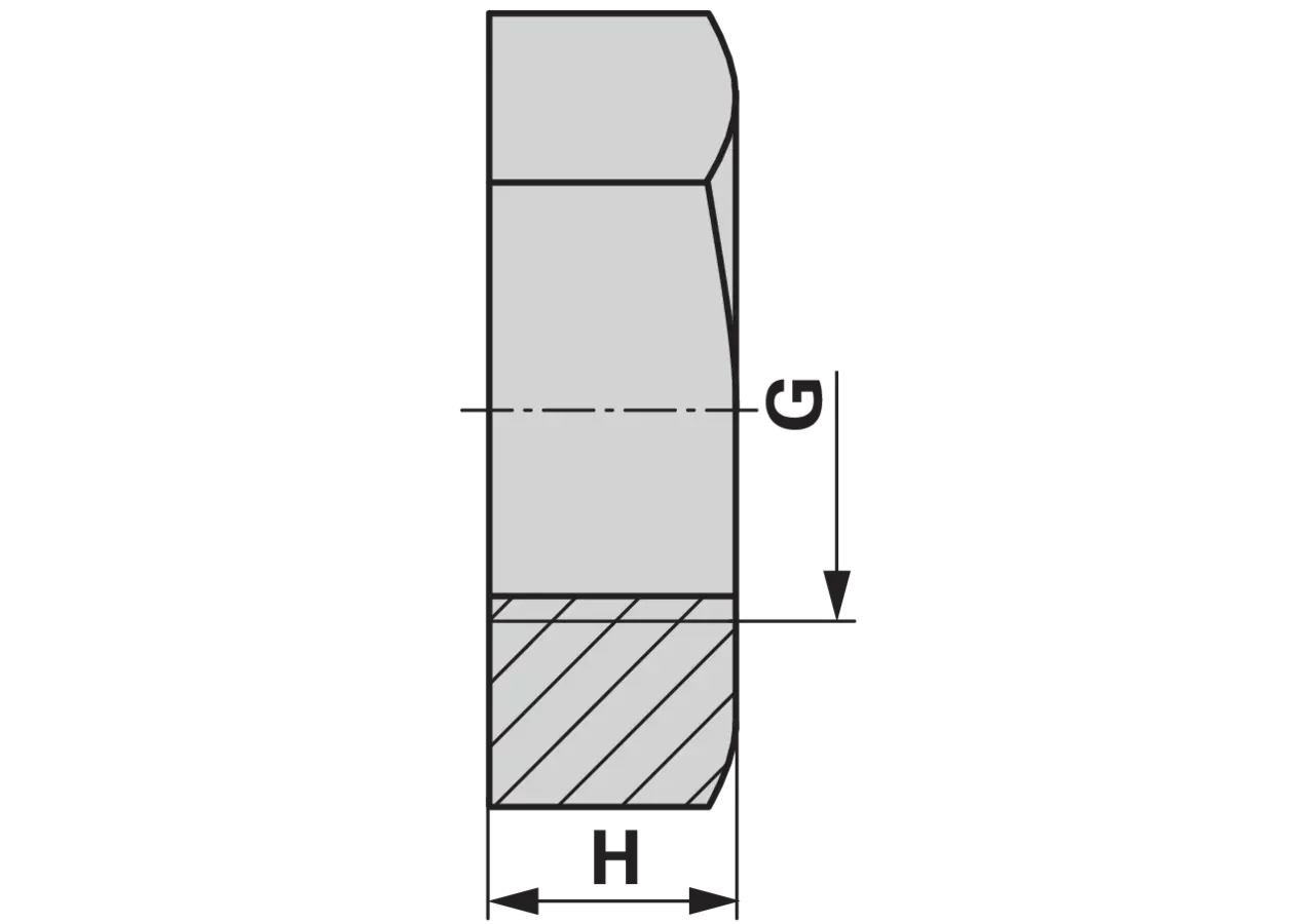 Gegenmutter M14 x 1,5 Niro Volz