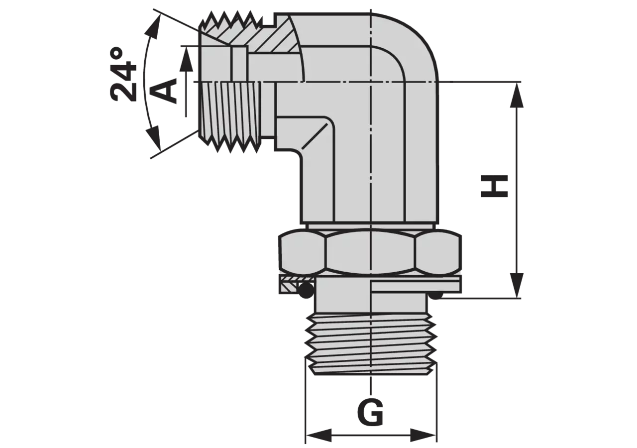 Winkel Einschraubverschraubung WES90 15L G 1/2 GartenShop24 - Hochwertige Gartengeräte