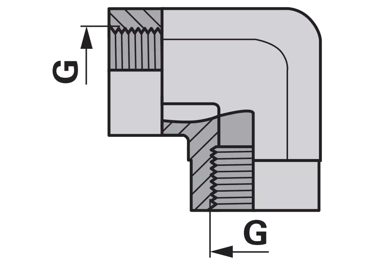 Verbindungsmuffe 90 BSP G 3/4 GartenShop24 - Hochwertige Gartengeräte