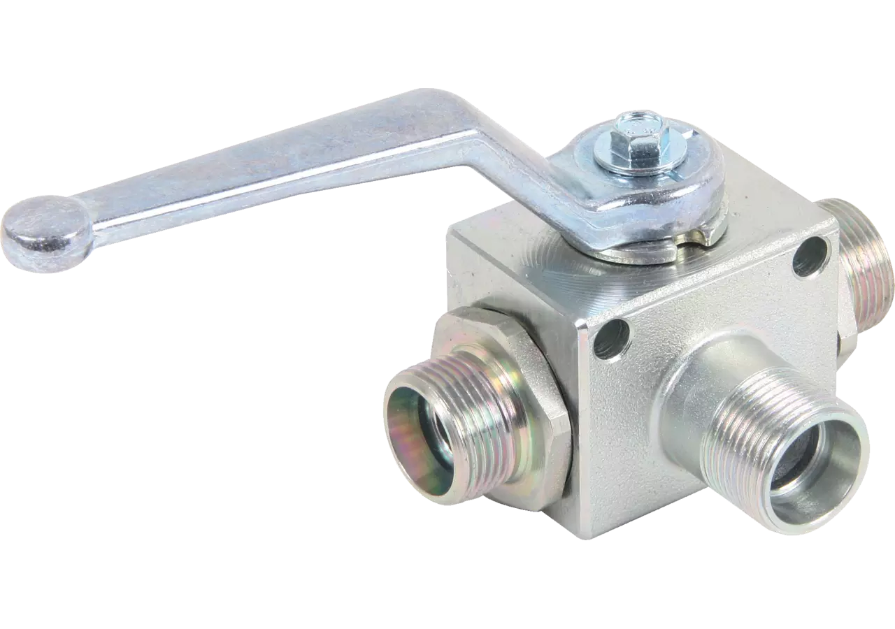 Hochdruck-Kugelhahn 3/2L 12L DN10, mit Bohrung GartenShop24 - Hochwertige Gartengeräte