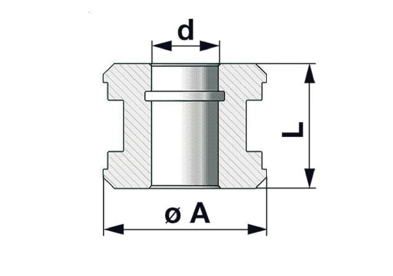Kolben Dm 60 mm, Standard Innendurchmesser 20 mm Contarini