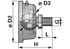 Kugelkopfende Dm 45 / M22 x 1,5, schraubbar GartenShop24 - Hochwertige Gartengeräte