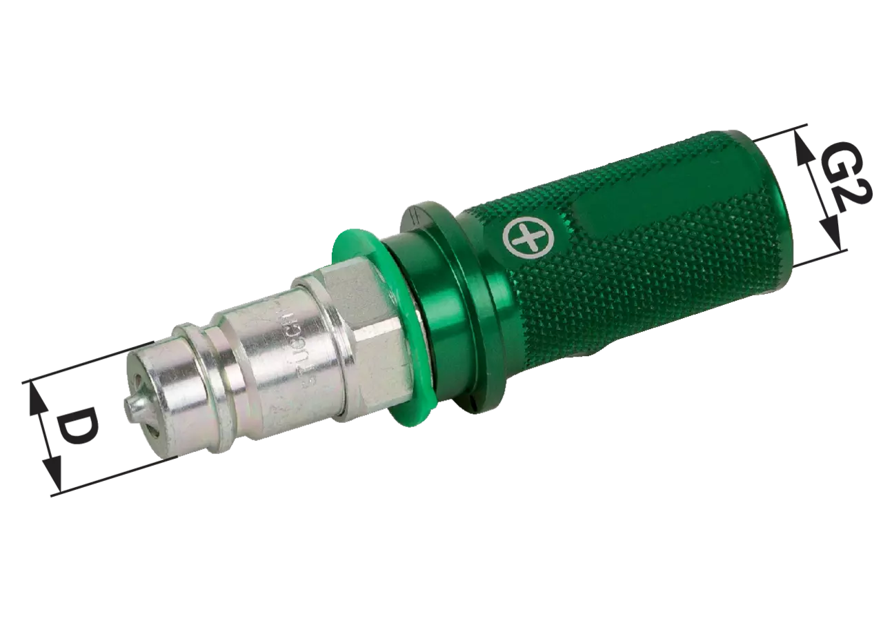KENNFIXX Griffstecker BG3 Grün mit Symbol - KENNFIXX
