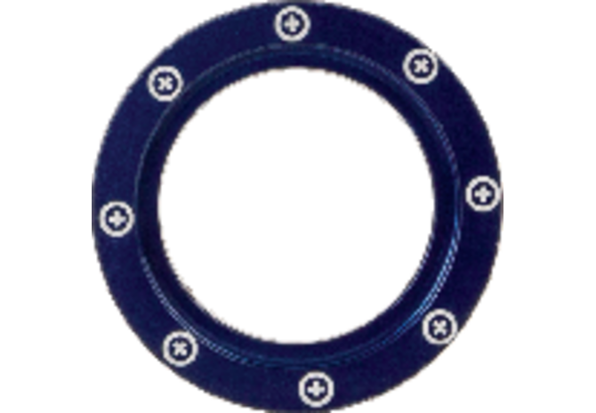 KENNFIXX Ring BG3 Blau mit Symbol + KENNFIXX
