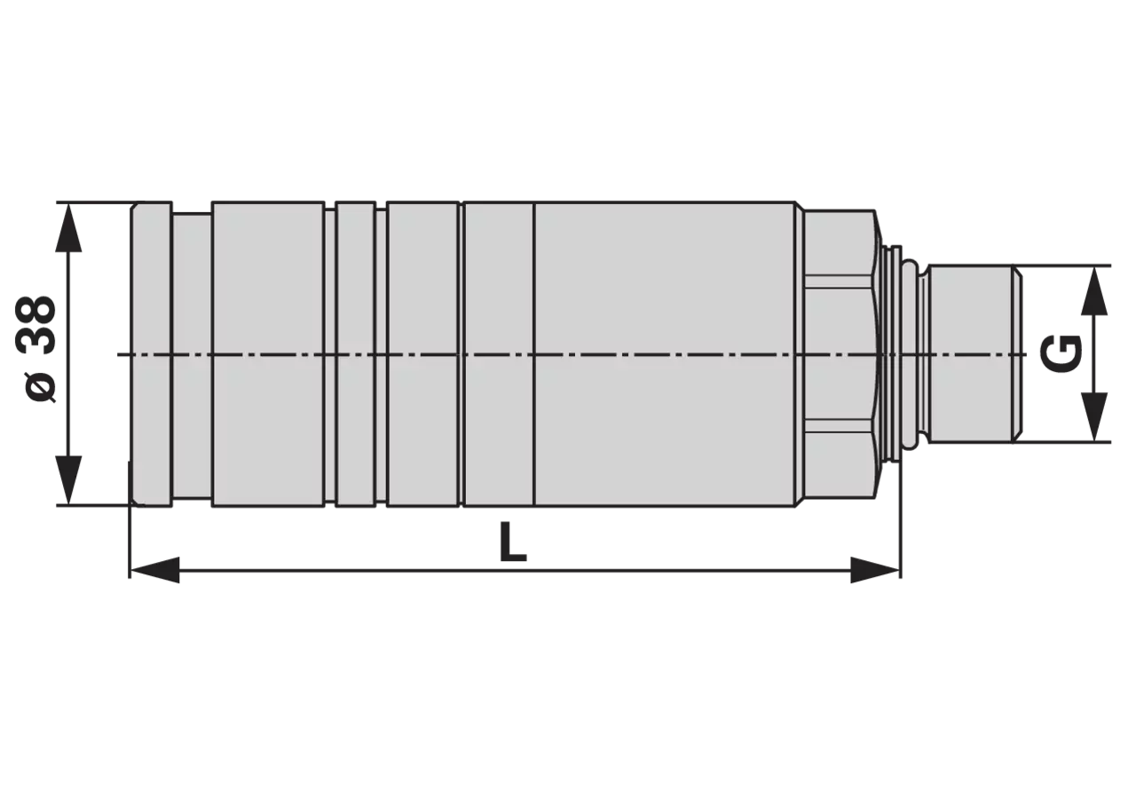 Steckkupplung Push-Pull BG3 12L Schott 4SKHF Faster