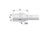 Gewindezapfen NPTF DN06 1/4 Drehbar Standard Alfagomma