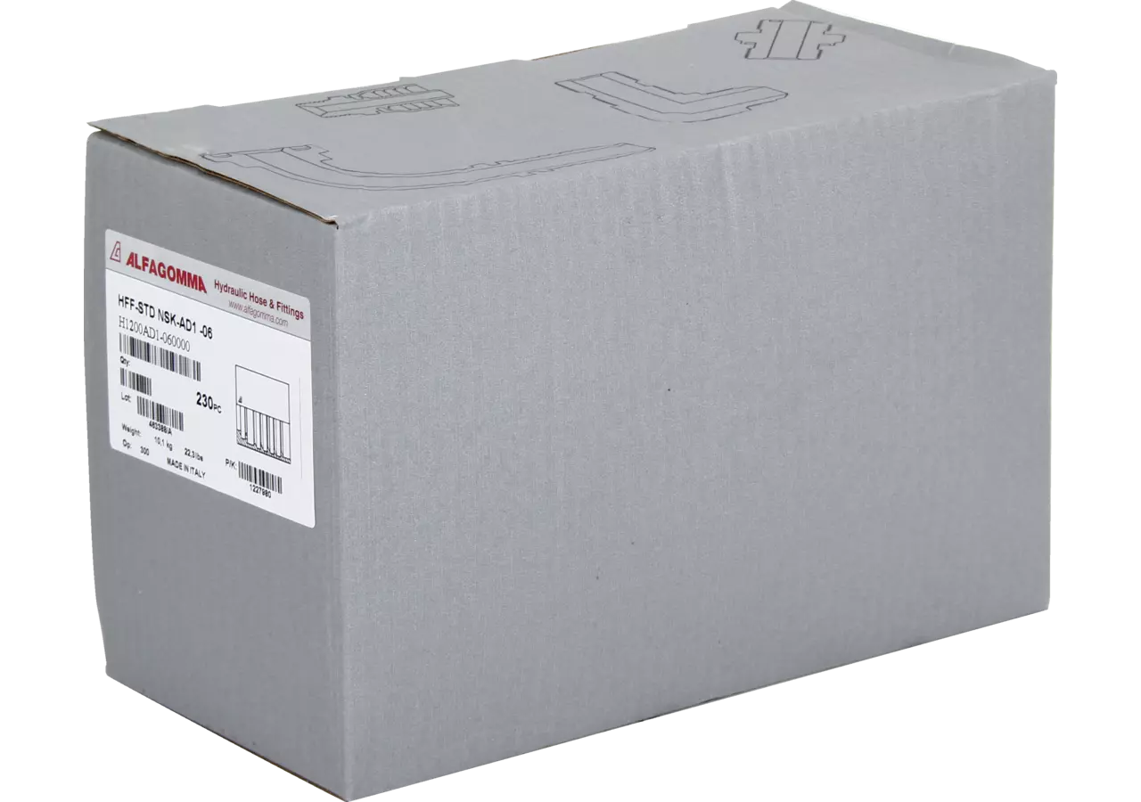 Pressfassung H1200AD1-04 DN06, 400 Stück Standard Alfagomma
