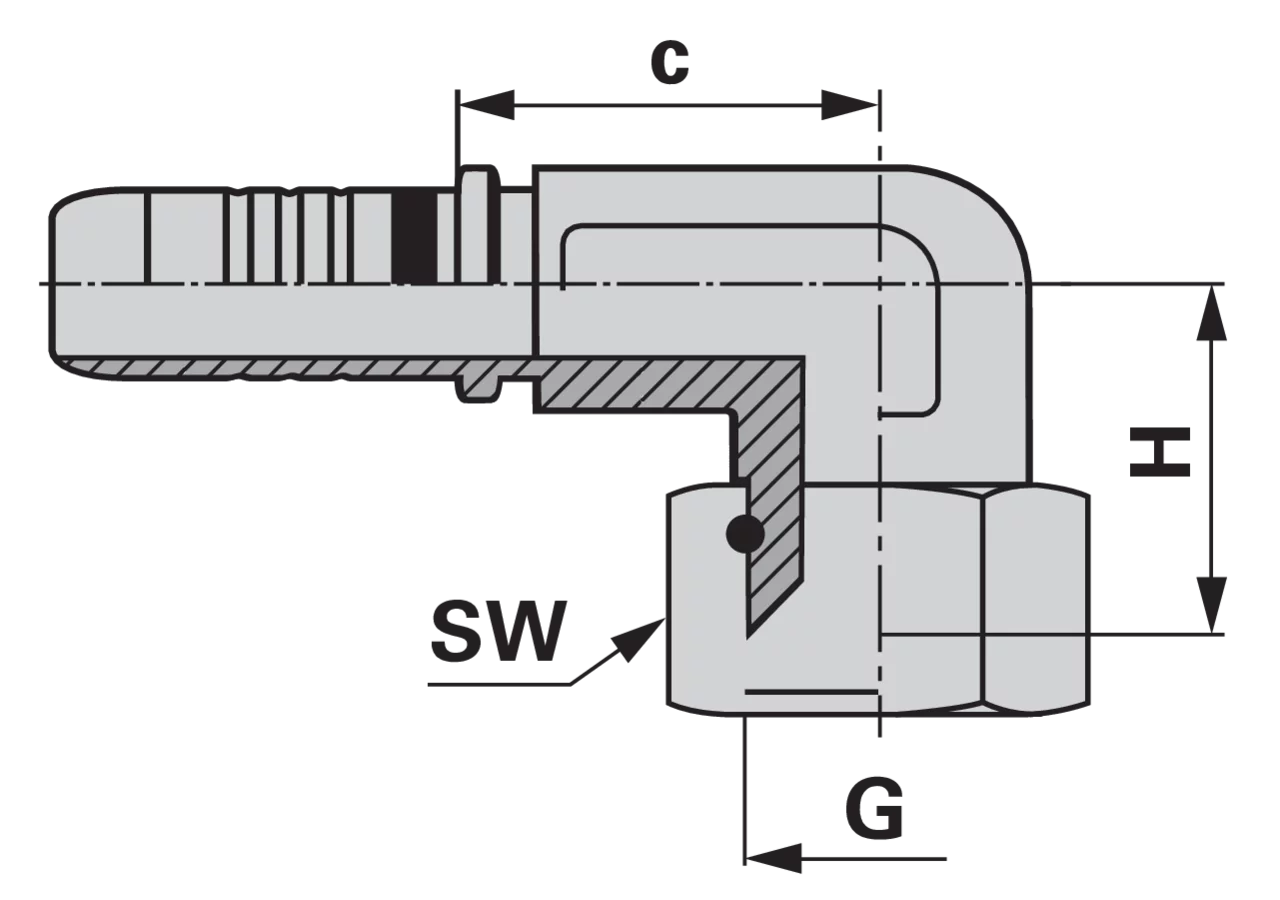 Dichtkegel DKJ90K DN06 9/16-18 Standard GartenShop24 - Hochwertige Gartengeräte