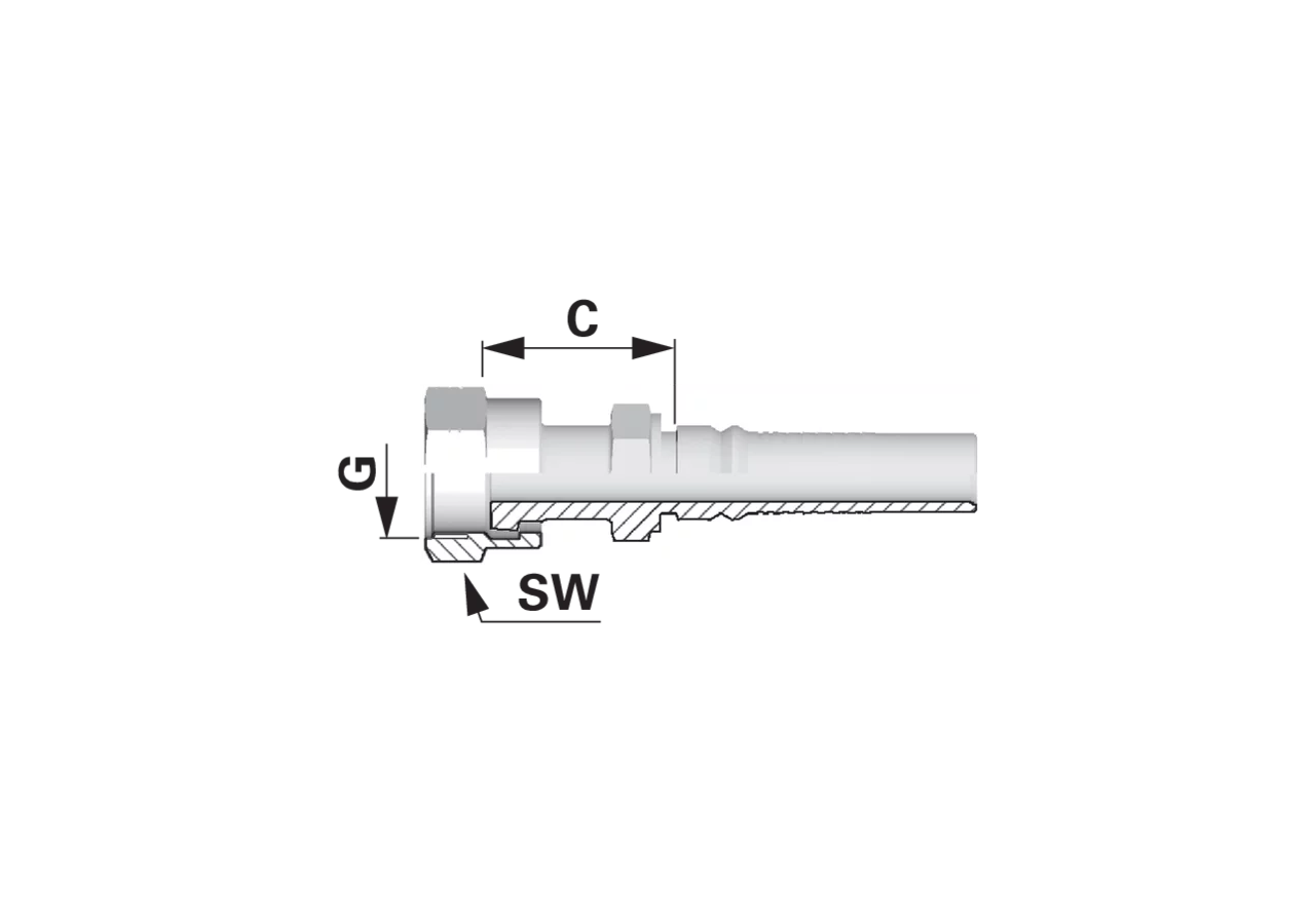 Dichtkegel ORFS IL DN25 1 3/16-12 Interlock Alfagomma