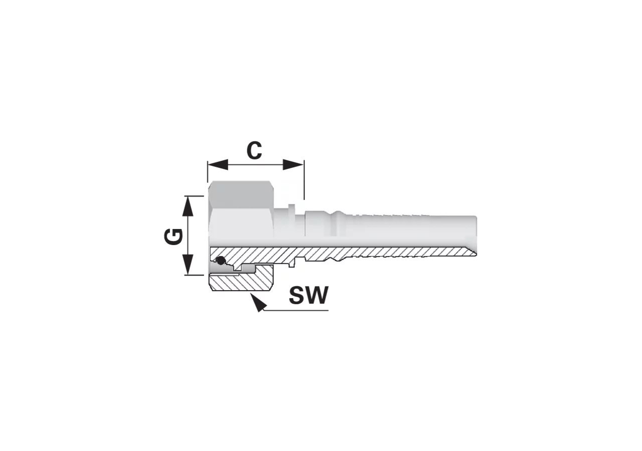 Dichtkegel DKOS IL DN32 38S Interlock Alfagomma