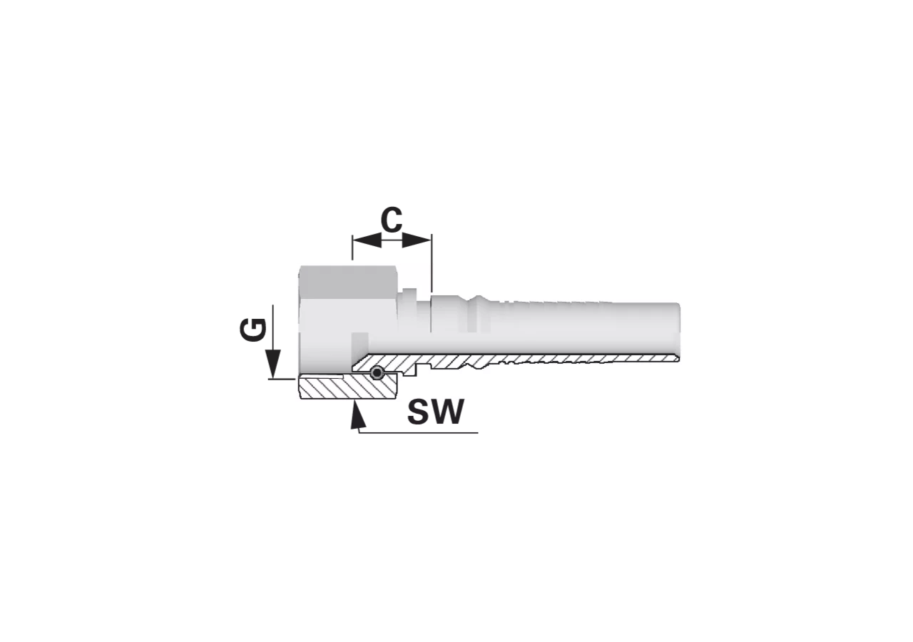 Dichtkegel DKJ IL DN40 1 7/8-12 Interlock Alfagomma