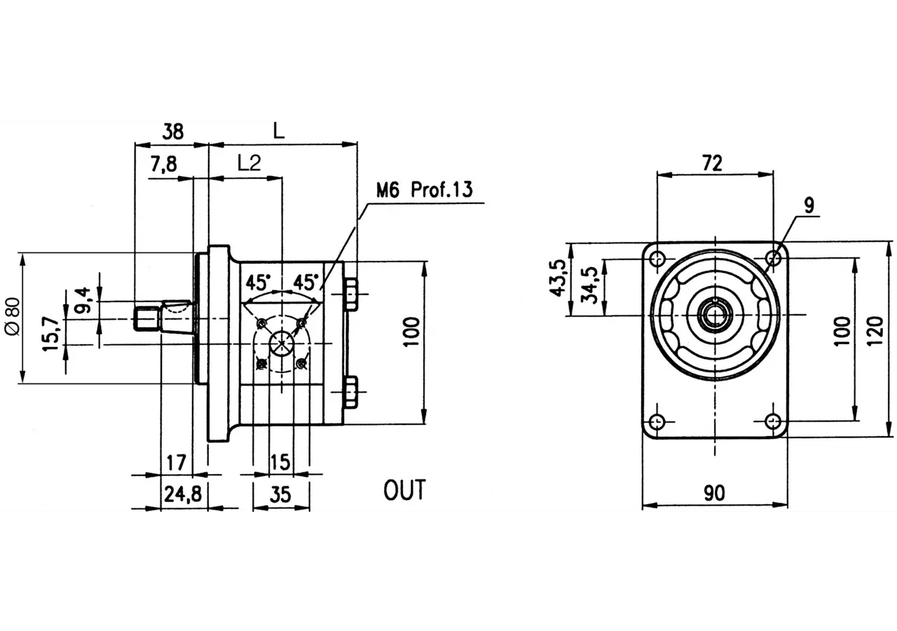 Hydraulikpumpe 2TK 11 S BC GartenShop24 - Hochwertige Gartengeräte