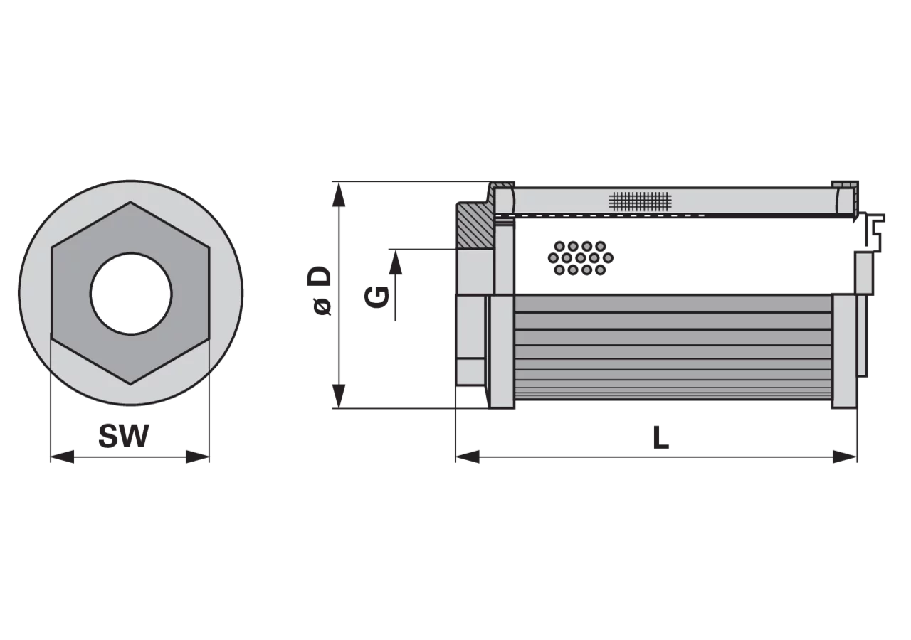 Ansaugsiebkorb G1 M60µm GartenShop24 - Hochwertige Gartengeräte