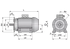 Elektromotor 0,25 kW, B3/B5, IP55, 400 V / 50 Hz, IE1 GartenShop24 - Hochwertige Gartengeräte