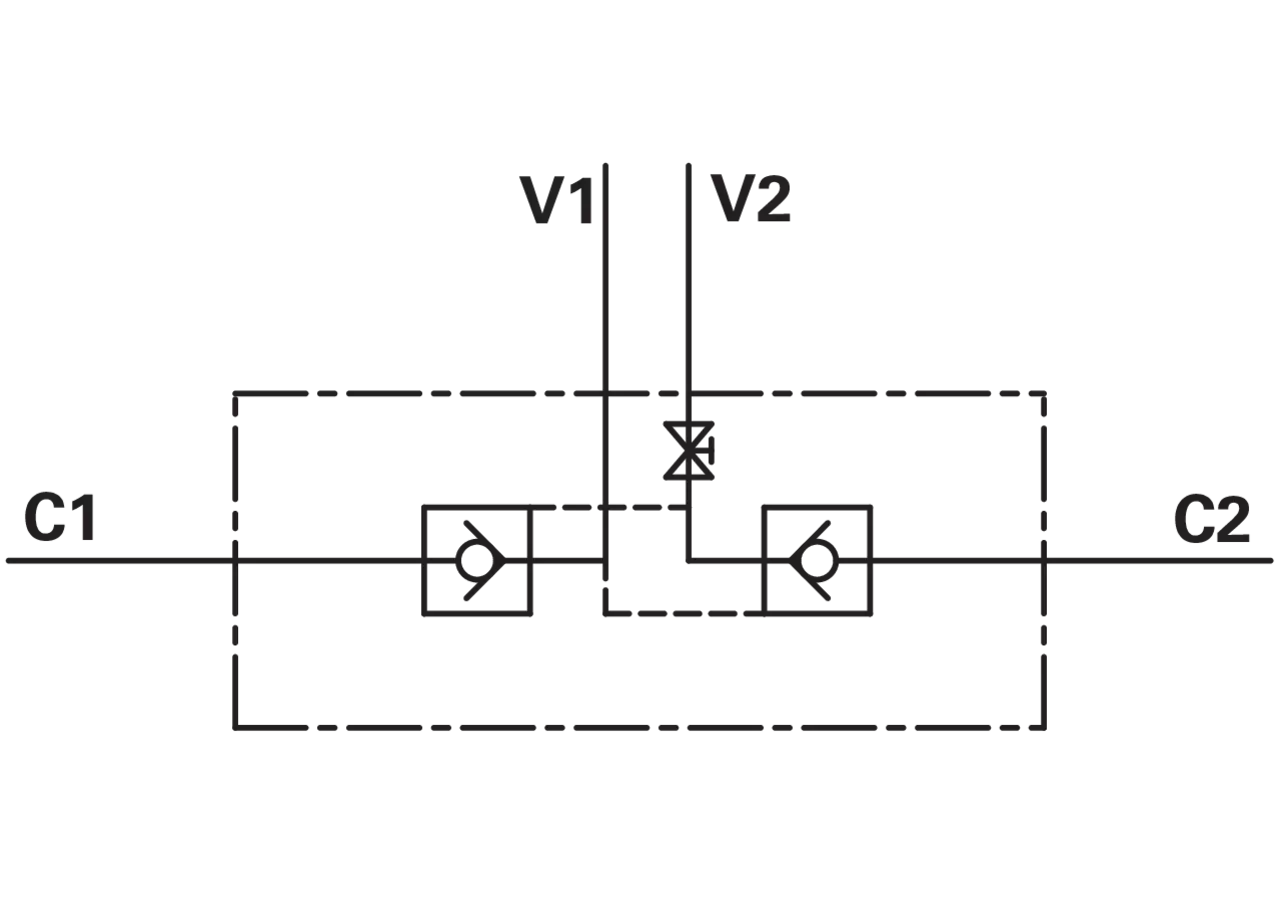 Sperrblock doppelt, VBPDE 3/8 LC/Absperrhahn GartenShop24 - Hochwertige Gartengeräte