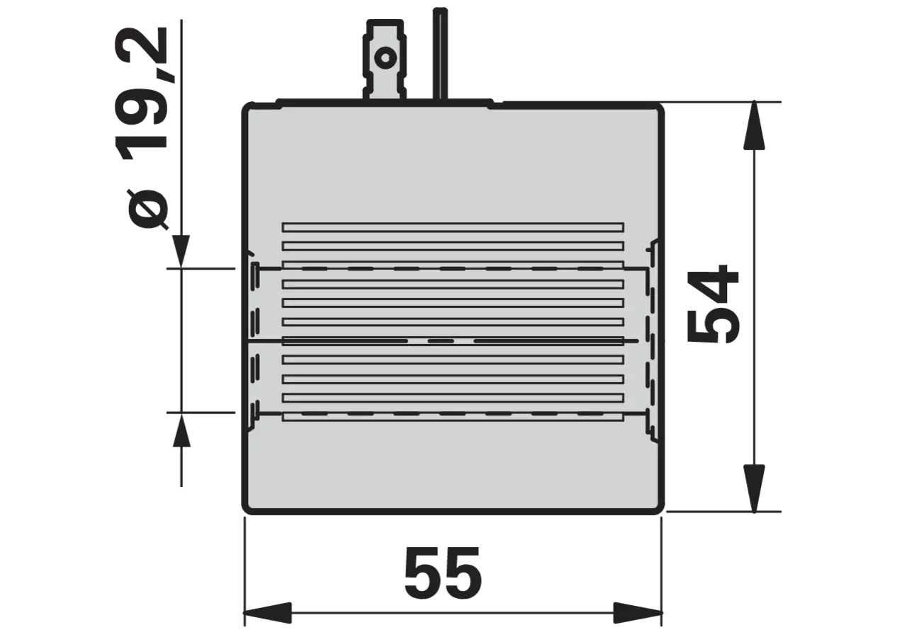 Magnetspule 12 V DC, ID 19,2 mm, L 55 mm Bosch Rexroth