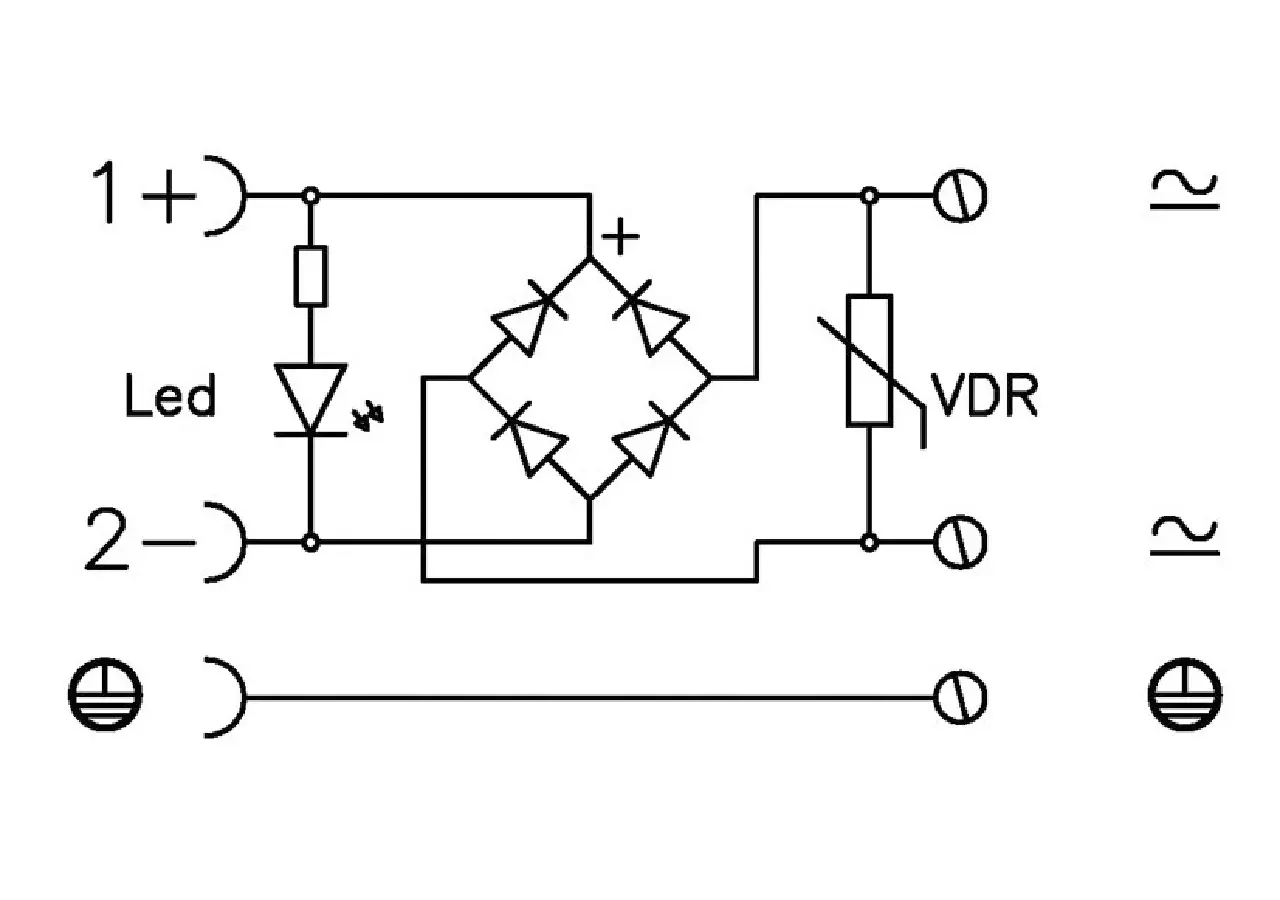 Gerätestecker 230 V AC, transparent mit Gleichrichter, LED und Löschdiode GartenShop24 - Hochwertige Gartengeräte