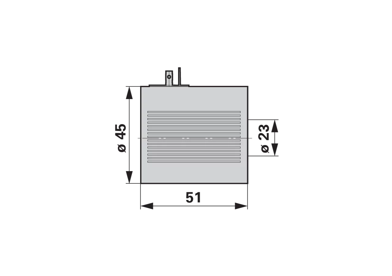 Magnetspule 24 V, ID 23 mm, L 51, 30 Watt GartenShop24 - Hochwertige Gartengeräte