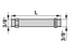 Saugrohr 3/8 AG 142 mm GartenShop24 - Hochwertige Gartengeräte
