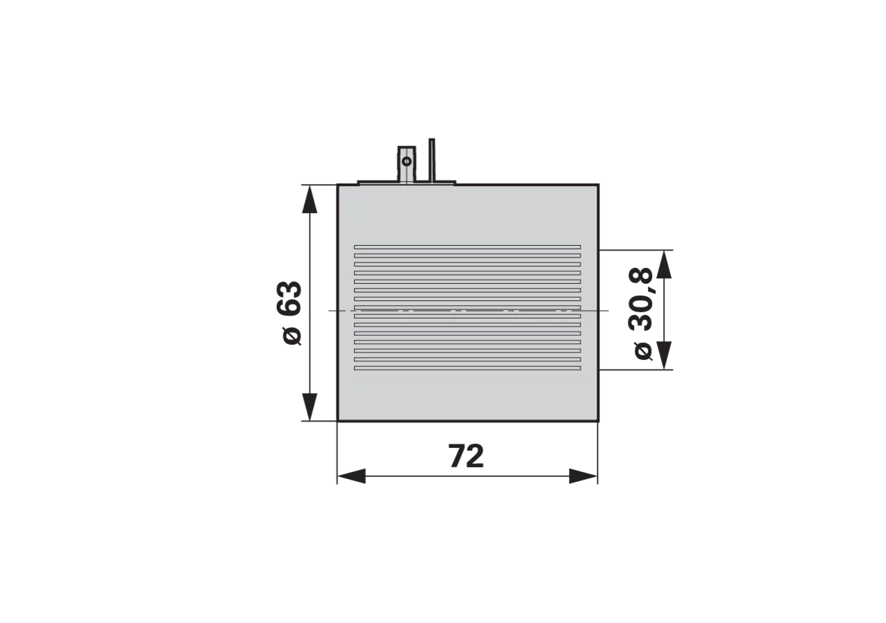 Magnetspule 24 V, ID 30,8 mm, L 72, 65 Watt GartenShop24 - Hochwertige Gartengeräte