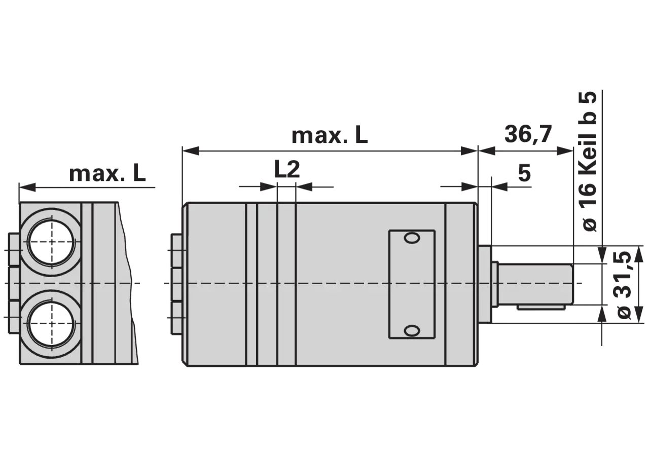 Planetenmotor MM 12,5 C M+S Hydraulic