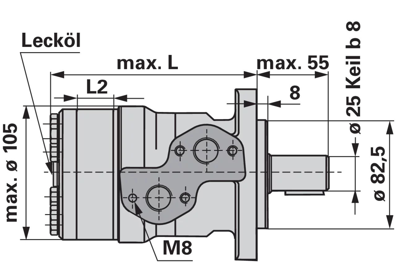 Planetenmotor MR 400 CD M+S Hydraulic